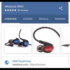 Headphones westone w40